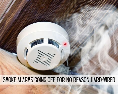 The next step is to remove the batteries from the alarm; on the front of the alarms cover, you will find a button, usually with a label called Reset. . Smoke alarms going off for no reason hardwired
